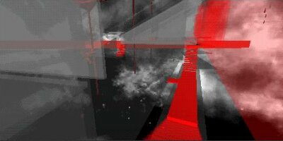 Abbildung einer Szene aus der Arbeit Metaversum, Hauptraum und Wegtangente